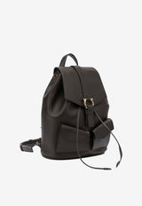 Ferragamo Gancini Leather Backpack Dark Brown 0791118_da26a82a-eea9-410f-8d5d-ec8961512fab