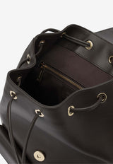Ferragamo Gancini Leather Backpack Dark Brown 0791118_da26a82a-eea9-410f-8d5d-ec8961512fab