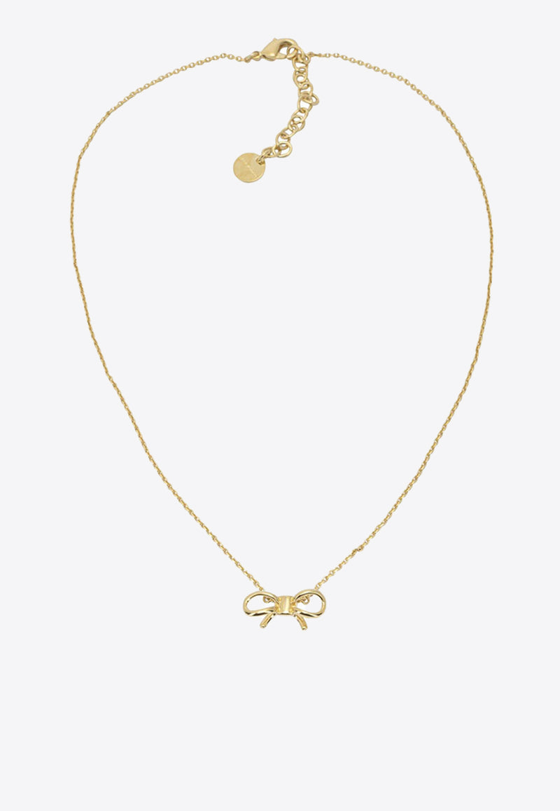 Ferragamo Bow Pendant Brass Necklace Gold 0791136_55599e9c-dc61-49c9-abc2-2ed85edd952e
