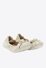 Ferragamo Fou Bow Leather Ballet Flats Cream 0791175_616864b1-bc63-4998-a3e7-47f869aeb930