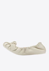 Ferragamo Fou Bow Leather Ballet Flats Cream 0791175_616864b1-bc63-4998-a3e7-47f869aeb930