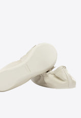Ferragamo Fou Bow Leather Ballet Flats Cream 0791175_616864b1-bc63-4998-a3e7-47f869aeb930