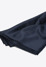 Ferragamo Jacquard Gancini Silk Scarf Navy 0791229_724b8b3f-6c88-446a-8896-2883ad6d8817