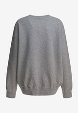 GANNI Margot Kitty Print Sweatshirt Gray A1060016920_c1298829-7811-48e6-989d-1eac9ac01c2a