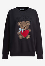 GANNI Bear Print Sweatshirt Black A1060027252_c15466b2-a8bc-4b95-9354-170a2752a4ba
