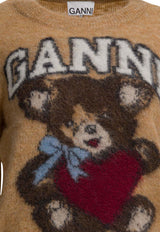GANNI Intarsia Knit Wool Bear Sweater Beige A1070091118_4abc659e-37fa-4c00-84b6-d81660cf4dd5