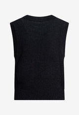 GANNI Cherry Print Wool Vest Black A1070264252_80d9c83c-8925-4863-a0d2-2efbe177f396