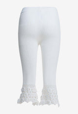 GANNI Woven Knit Leggings White A1080122135_17335df3-558b-4354-95cd-7aa2a639e4df
