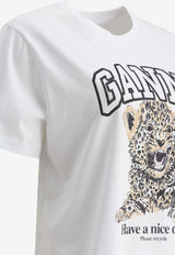 Ganni Logo-Embroidered Crewneck T-shirt T4124943_f5376f5b-85a5-4f29-929c-2afb8c77ad0d