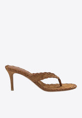 Zaira 70 Braided Suede Sandals