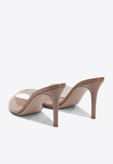 Gianvito Rossi Elle 85 Stiletto Mules Beige