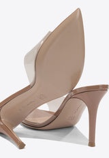 Gianvito Rossi Elle 85 Stiletto Mules Beige