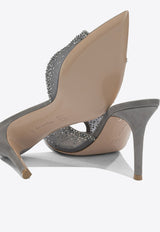 Gianvito Rossi Rania 85 Mules  Gray
