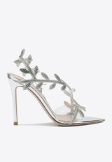 Gianvito Rossi Crystal Flavia 105 Sandals Silver