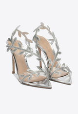 Gianvito Rossi Crystal Flavia 105 Sandals Silver