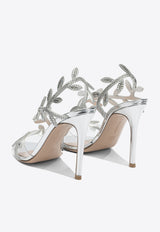 Gianvito Rossi Crystal Flavia 105 Sandals Silver
