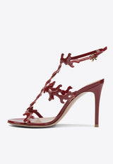 Gianvito Rossi Ocean 95 Leather Sandals Red