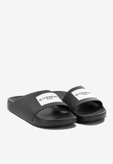 Givenchy Label Asymmetric Rubber Mules Black BH302MH1XL001_5342751c-2c49-4d36-b39b-28b61a85c9ec