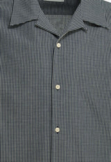 Givenchy Plaid Weave Logo Shirt Blue BM616J16BG114_7a76b020-bf7f-41d2-bdb2-2b3a8edb86ff
