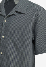 Givenchy Plaid Weave Logo Shirt Blue BM616J16BG114_7a76b020-bf7f-41d2-bdb2-2b3a8edb86ff