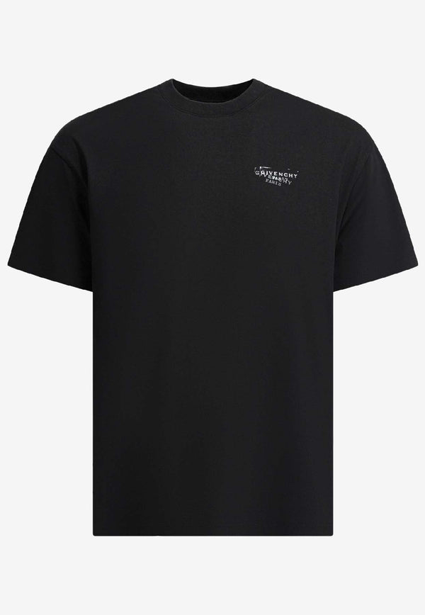 Givenchy Stamped Logo Print T-shirt Black BM71NK3YSA001_3df2d1ef-e372-47f1-84a3-a3ca651bf1eb