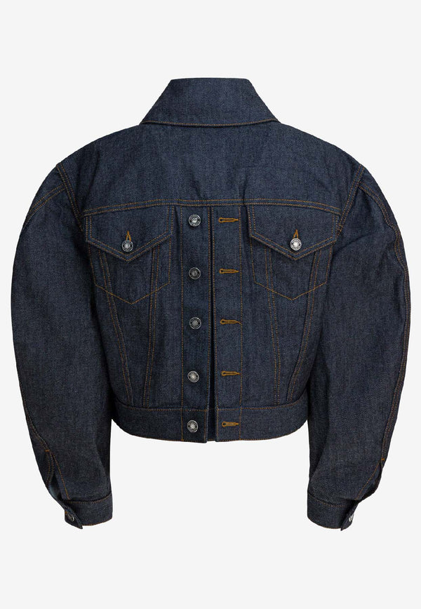 Givenchy Balloon-Sleeved Denim Jacket Blue BW00UH516P401_6c64523a-a32e-48e9-a8c5-fddf7eb531cd