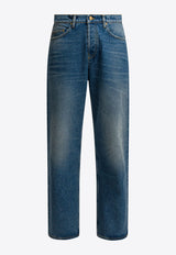 Golden Goose DB Washed Straight-Leg Jeans Blue