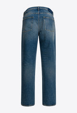 Golden Goose DB Washed Straight-Leg Jeans Blue