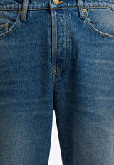 Golden Goose DB Washed Straight-Leg Jeans Blue