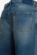 Golden Goose DB Washed Straight-Leg Jeans Blue
