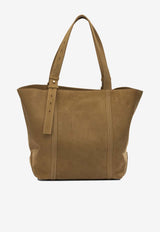 Golden Goose DB Large East-West Suede Tote Bag Brown GWA00785A00079455303_b14323fa-fa2d-459c-9c22-ff25c3bbf495