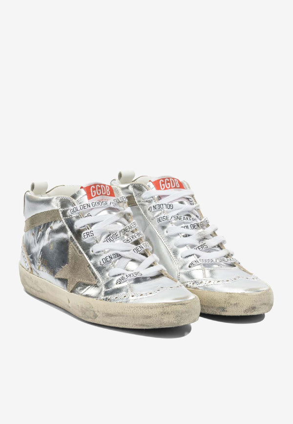 Golden Goose DB Mid Star Laminated Leather Sneakers Silver GWF00122F00279470216_5cd9be65-8391-4271-999b-4bc8871d716c