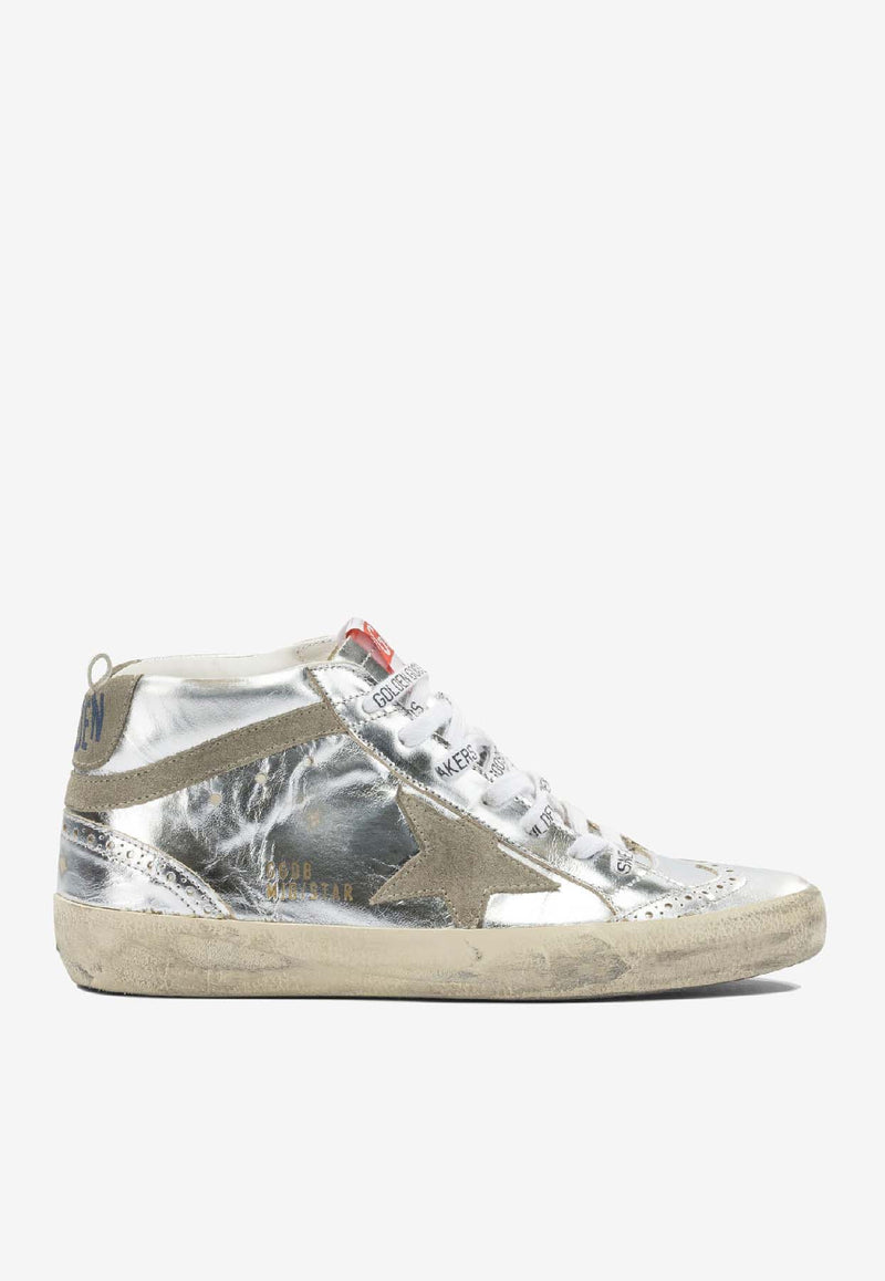 Golden Goose DB Mid Star Laminated Leather Sneakers Silver GWF00122F00279470216_5cd9be65-8391-4271-999b-4bc8871d716c