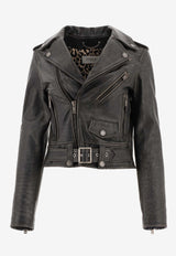 Golden Goose DB Leather Cropped Biker Jacket Black GWP00848P00064790100_b1fe50c7-6465-45e3-aee2-429a1f83ad11