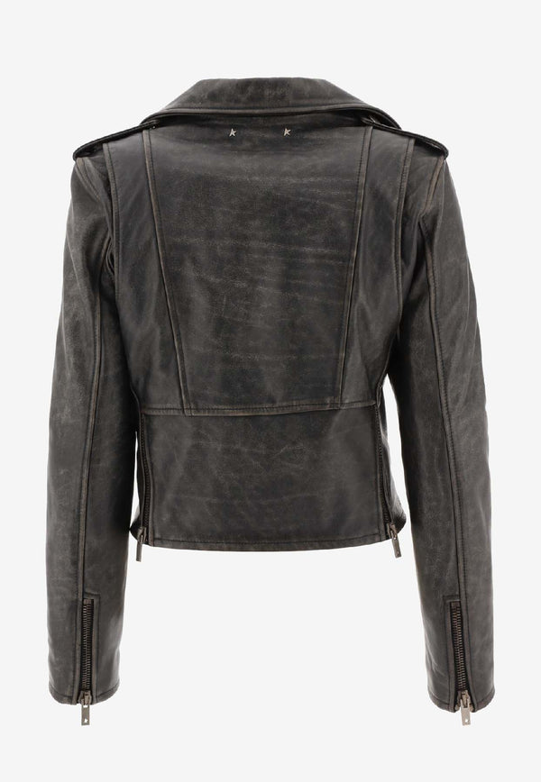 Golden Goose DB Leather Cropped Biker Jacket Black GWP00848P00064790100_b1fe50c7-6465-45e3-aee2-429a1f83ad11