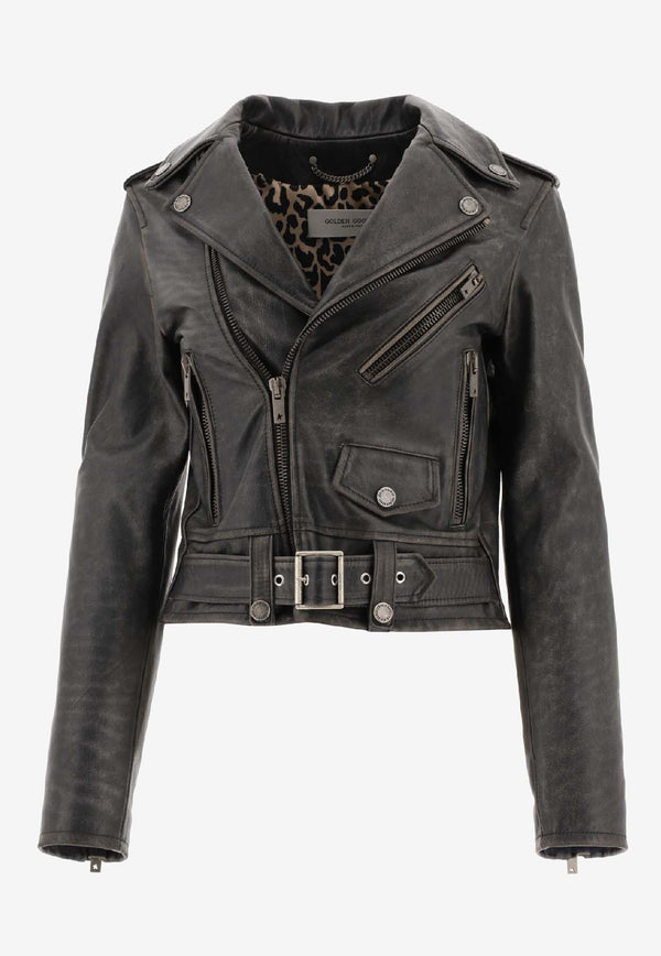Golden Goose DB Leather Cropped Biker Jacket Black GWP00848P00064790100_b1fe50c7-6465-45e3-aee2-429a1f83ad11
