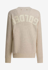 Golden Goose DB Golden Ribbed Crewneck Sweater Beige GWP00951P00197255550_26fa4d74-51ee-4309-be22-46786bbc43ca
