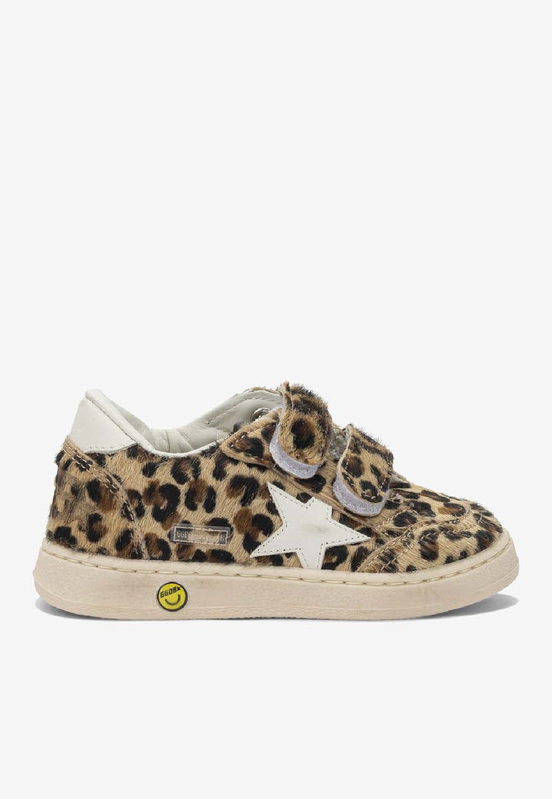 Golden Goose DB Kids Boys Ball Star Leopard Print Low-Top Sneakers Brown GJF00501F00805383247_f75bece4-0e2f-4897-9cd4-2aa4047b9357