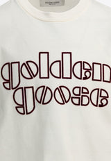 Golden Goose DB Kids Boys Logo-Printed Crewneck T-shirt White