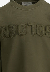 Golden Goose DB Kids Boys Reversed Golden Sweatshirt Green GKP02214P00224435479_66f5cc56-b982-4fad-9d83-a3dbcc4c3716