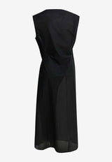Jacquemus Le Robe Drape Midi Dress Black DRW00751AW00777BLACK_368eed10-520b-4fbe-9603-991f5828f30c