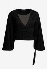Jacquemus Wrap-Around Long-Sleeved Blouse Black TOW00905AJ00254BLACK_3e2838a9-a76d-4bb0-ad39-98d7aa9c719e