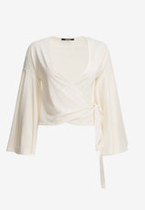Jacquemus Wrap-Around Long-Sleeved Blouse White TOW00905AJ00254WHITE_a22e2243-9cb1-4a97-9911-1dbbd28c49cf