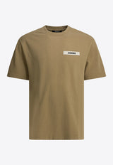 Jacquemus Gros Grain Crewneck T-shirt Beige TSM00133AJ00226DARK BEIGE_946515a3-3266-42ac-b8fc-9ddb7800f072
