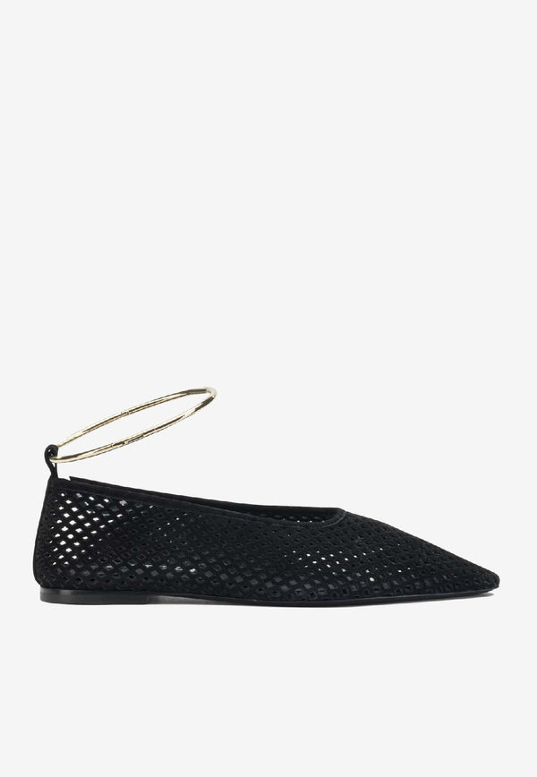 Jil Sander Suede Perforated Ballet Flats  Black J15WZ0038P7587001_4adf26fa-c5cb-4fd5-a15a-b08e77e74f46