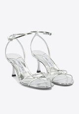 Jimmy Choo Leo 100 Metallic Leather Sandals Silver 1998 LEO 100WAPSILVER_d502303b-a3e1-4faf-a94e-fcfc45a023dc