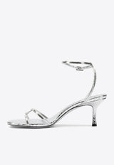 Jimmy Choo Leo 100 Metallic Leather Sandals Silver 1998 LEO 100WAPSILVER_d502303b-a3e1-4faf-a94e-fcfc45a023dc