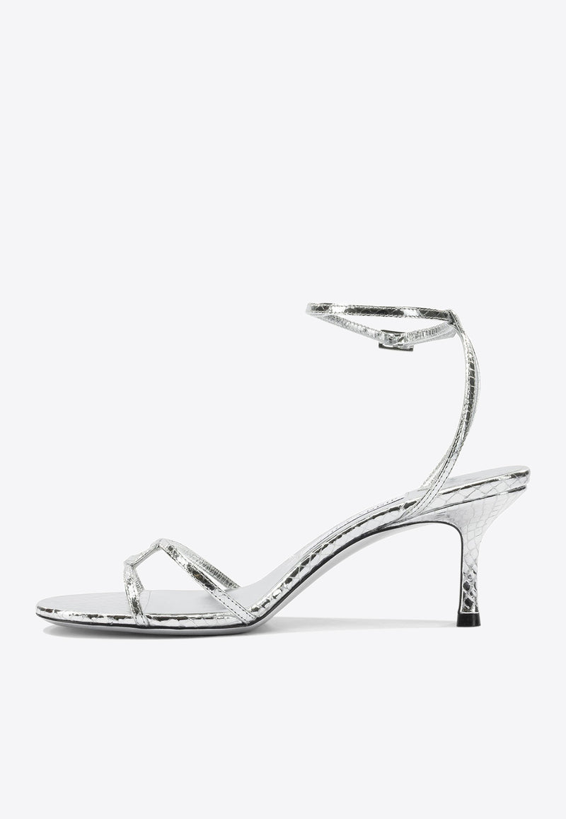 Jimmy Choo Leo 100 Metallic Leather Sandals Silver 1998 LEO 100WAPSILVER_d502303b-a3e1-4faf-a94e-fcfc45a023dc
