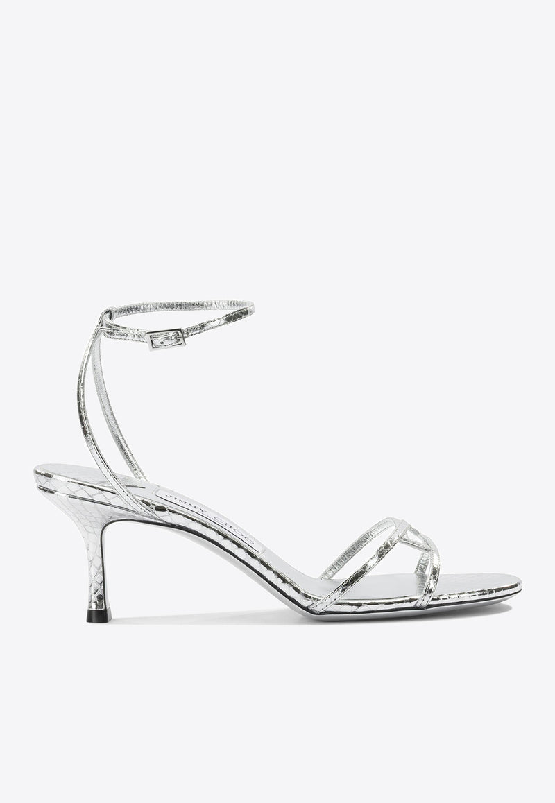 Jimmy Choo Leo 100 Metallic Leather Sandals Silver 1998 LEO 100WAPSILVER_d502303b-a3e1-4faf-a94e-fcfc45a023dc