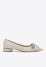 Jimmy Choo Auria 25 Bow-Embellished Pumps Silver